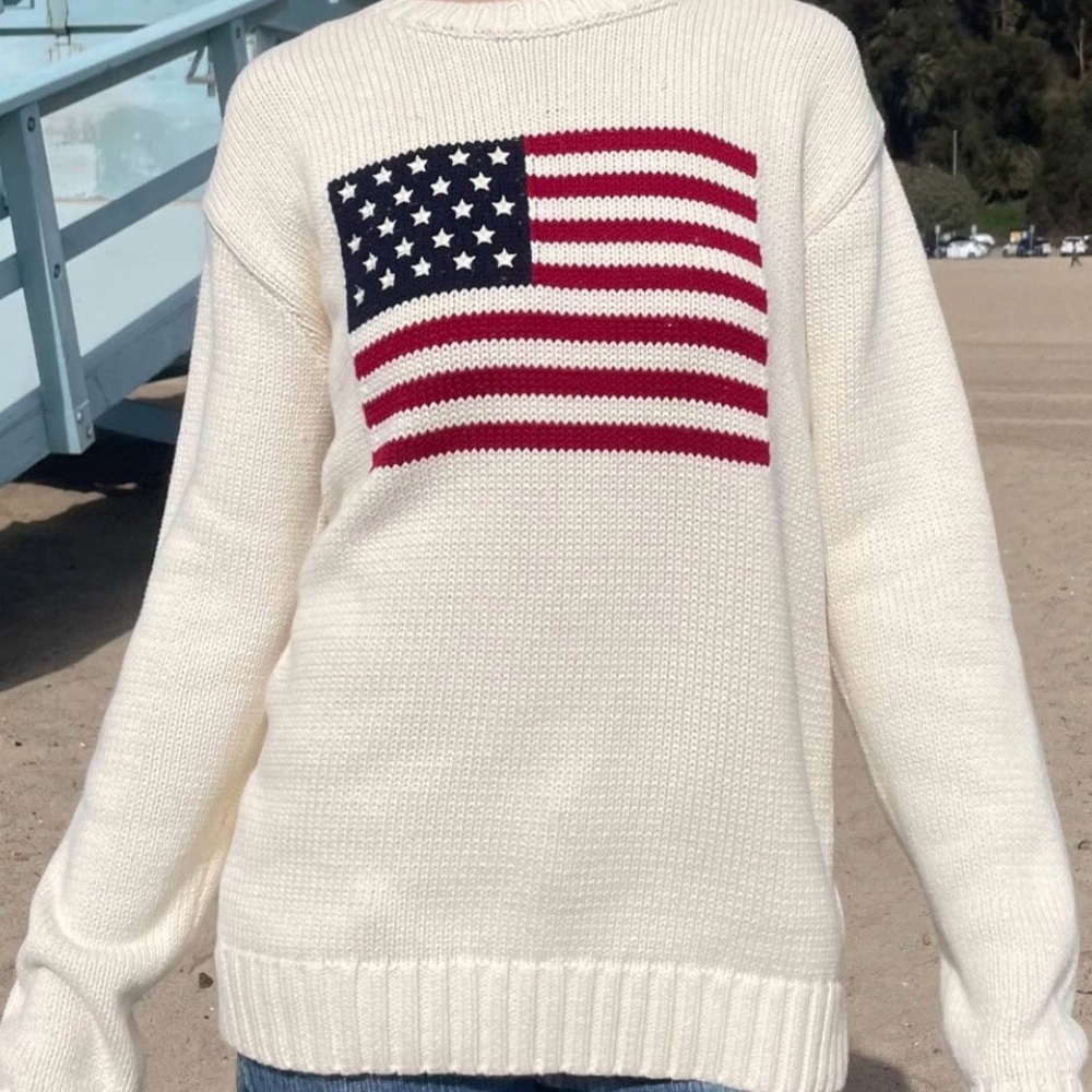 Show Me Your MuMu Flag Fireside Sweater - XS